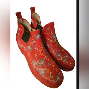 Cool 😎 Florabest Floral Red RainBoot